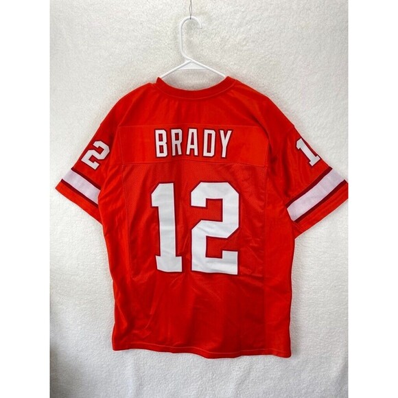Tampa Bay Buccaneers Tom Brady Jersey Men’s XL Red Football Replica Unbranded - Picture 2 of 7